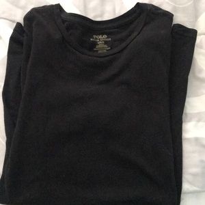 black polo shirt